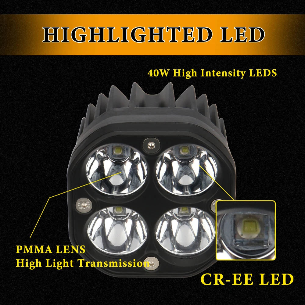 Highlighted LED 40W High Intensity LEDs with PMMA lens and high light transmission CR-EE LED