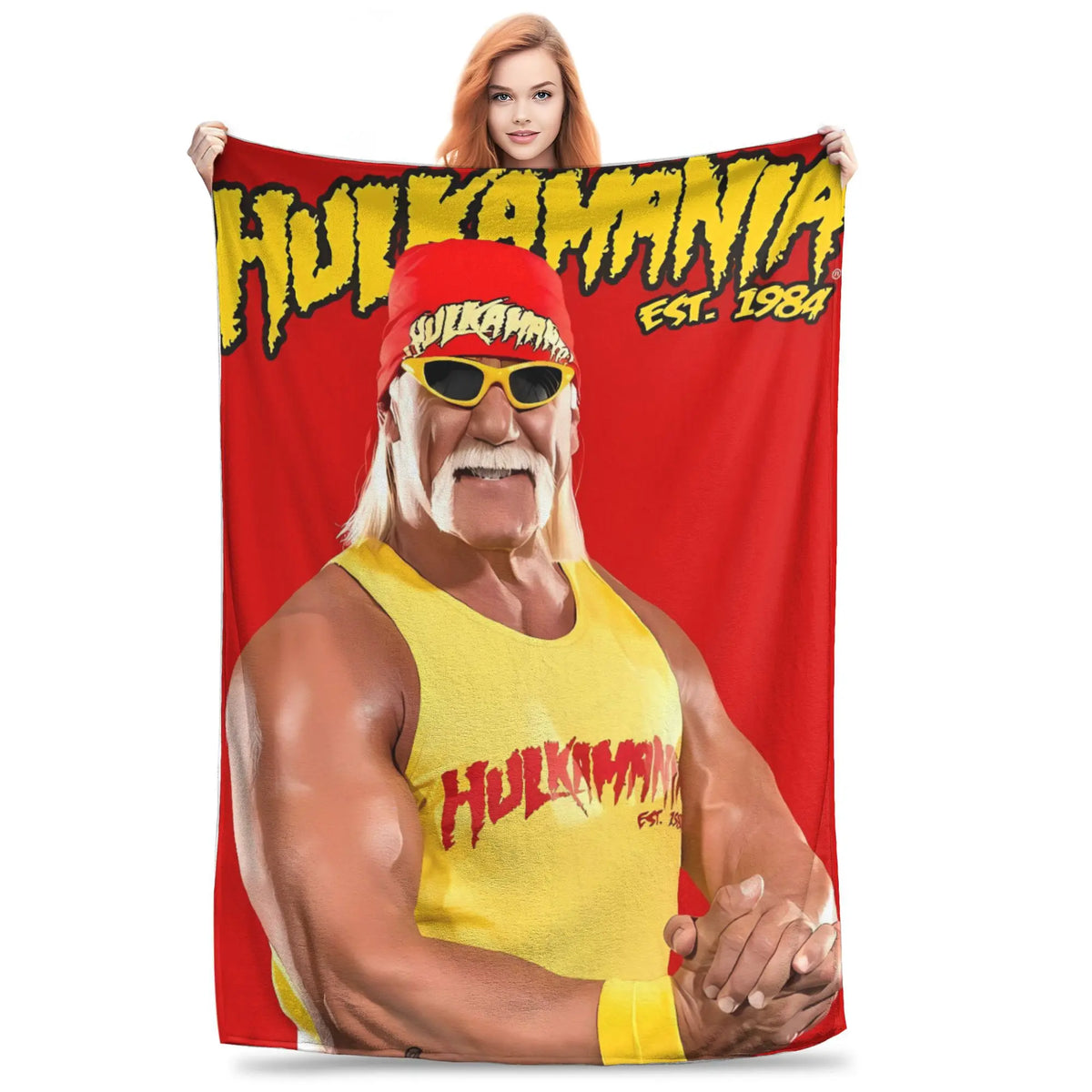Hulk Hogan Themen-Plüsch-Flanelldecke