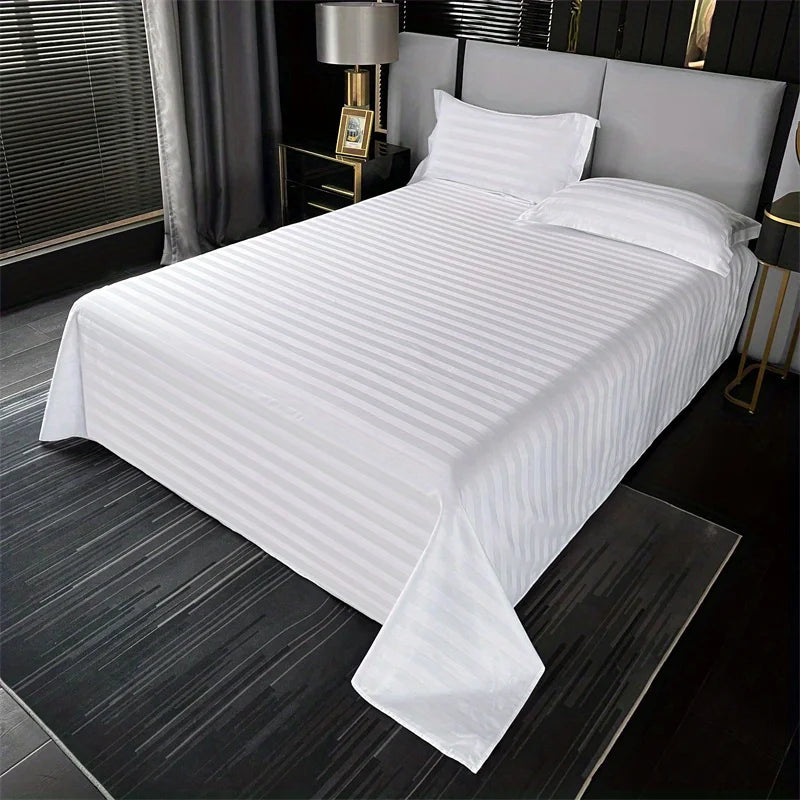 Striped Cotton Bed Sheet Set — Soft & Breathable