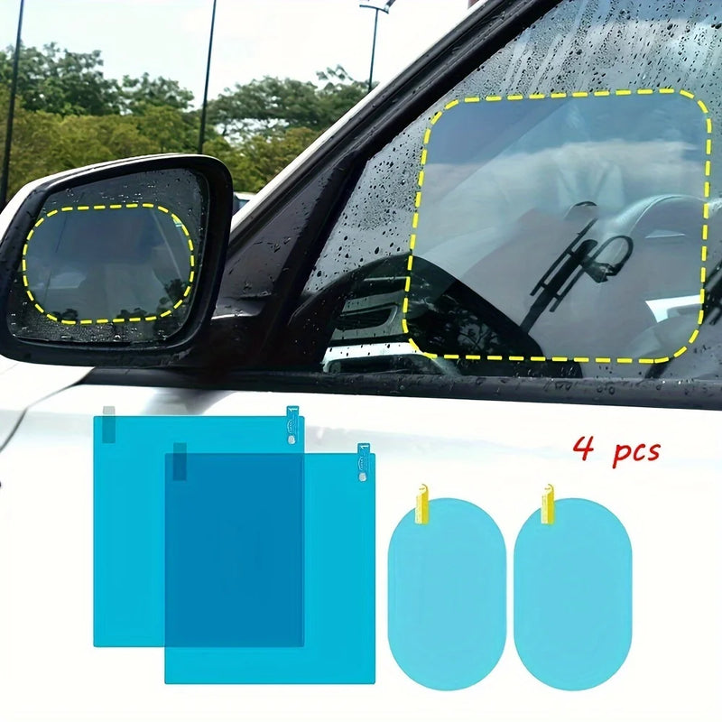 Car Rearview Mirror Film - Anti-Fog & Rainproof