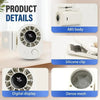 360° Rotating USB Rechargeable Clip-On Fan with 100-Speed Control