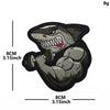 No Pain No Gain Tactical Embroidered Patch with Hook Backing