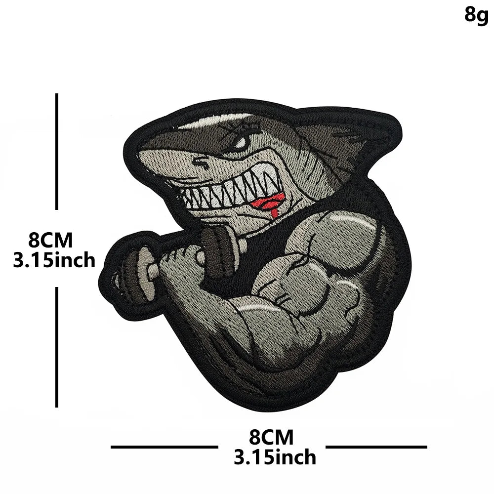 No Pain No Gain Tactical Embroidered Patch with Hook Backing