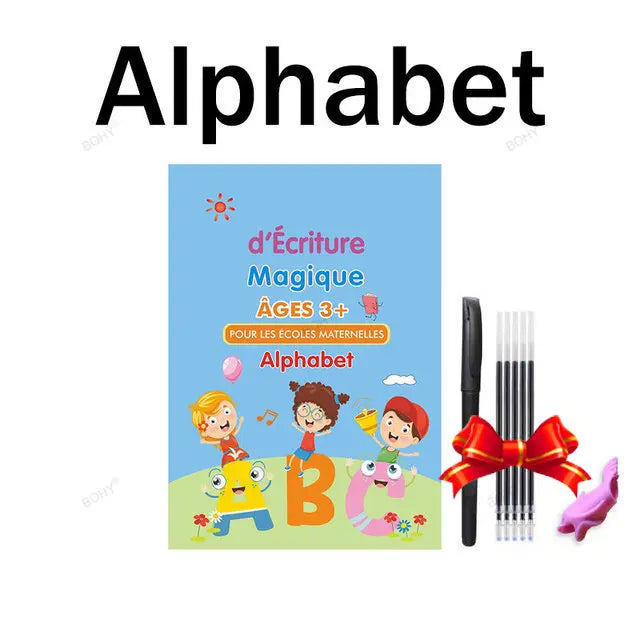 Reusable Grooved Handwriting Practice Book for Kids
