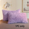 Plush Faux Fur Pillowcase with Hidden Zipper