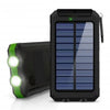 Solar Power Bank 80000mAh with LED Light and Compass