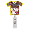 Glitter Retractable Badge Reel for ID Cards