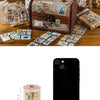 Vintage Stamp Tape Stickers Roll for Journals and Crafts