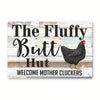 Retro Funny Chicken Farm Metal Sign for Kitchen and Coop