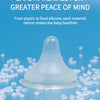 Wide Mouth Silicone Baby Bottle Nipple - Breast-Like Natural Flow