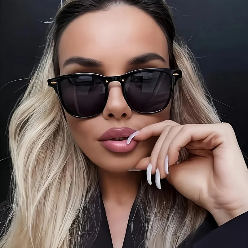 Designer Cat-Eye Metal Frame Sonnenbrille