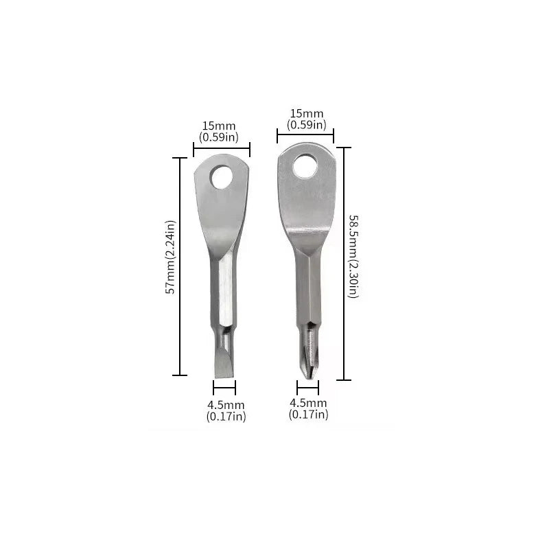 Mini Screwdriver Set with Keychain (2-Piece)