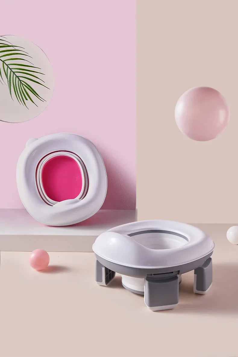 Foldable 3-in-1 Travel Potty for Kids with Disposable Bags