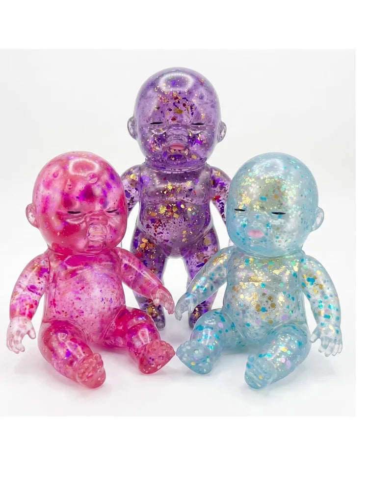 Glitter Squishy Fidget Toy - Slow Rebound Stress Relief for Kids and Adults