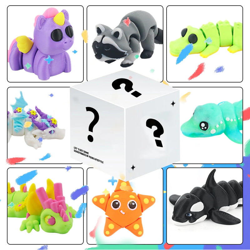 Mini 3D-Printed Animal Figurine Collection