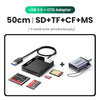 4-in-1 USB 3.0 Card Reader with USB-C Adapter
