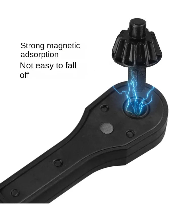 2-in-1 Ratcheting Drill Chuck Key Wrench