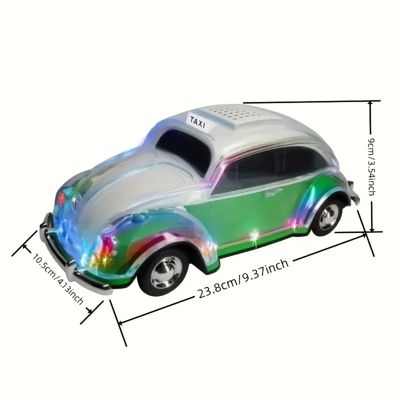 Car-Shaped Portable Bluetooth Speaker with LED Lights