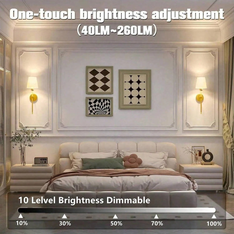 Wireless Rechargeable Wall Lamp with Remote Control