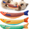 Interactive Fish Catnip Plush Toy with Squeaker
