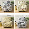Printed Recliner Cover with Side Pocket — 4-Piece Set