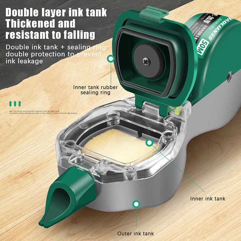 Professional Carpenter's Chalk Line Reel with 50m Line
