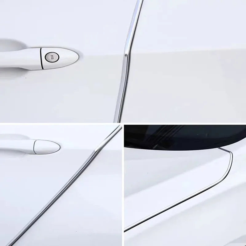 Chrome Car Door Edge Trim Molding Kit – Scratch & Impact Protection