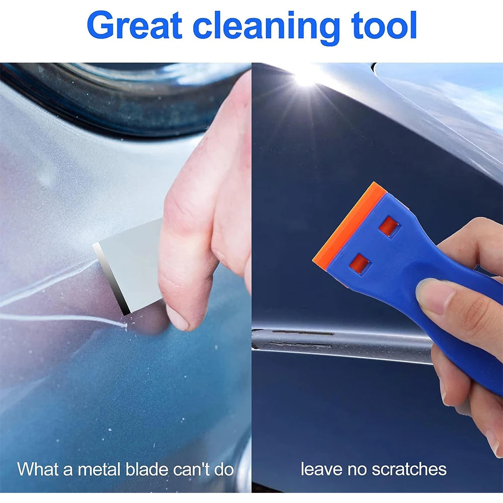 Plastic Razor Blade Scraper for Sticker & Label Removal