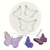 A silicone mold featuring butterfly shapes for crafting with candle, clay, or resin.