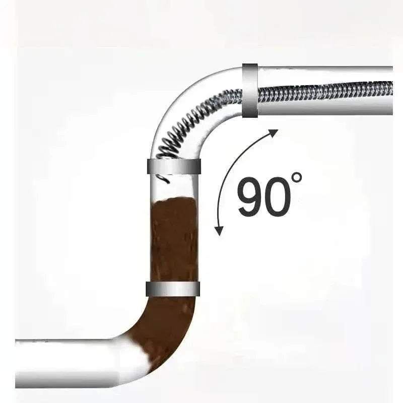 Flexible Drain Cleaning Snake with Drill Adapter