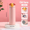 Minimalist Insulated Water Bottle with Pop-Up Straw Lid