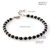 Natural Stone & Stainless Steel Beaded Bracelet
