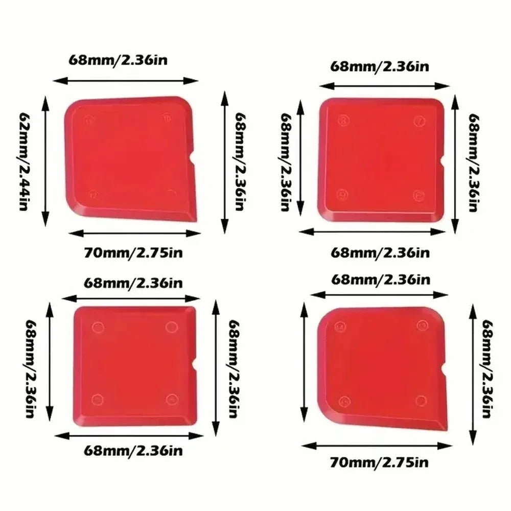 5-Piece Silicone Caulking Tool Kit with Scraper and Spreader