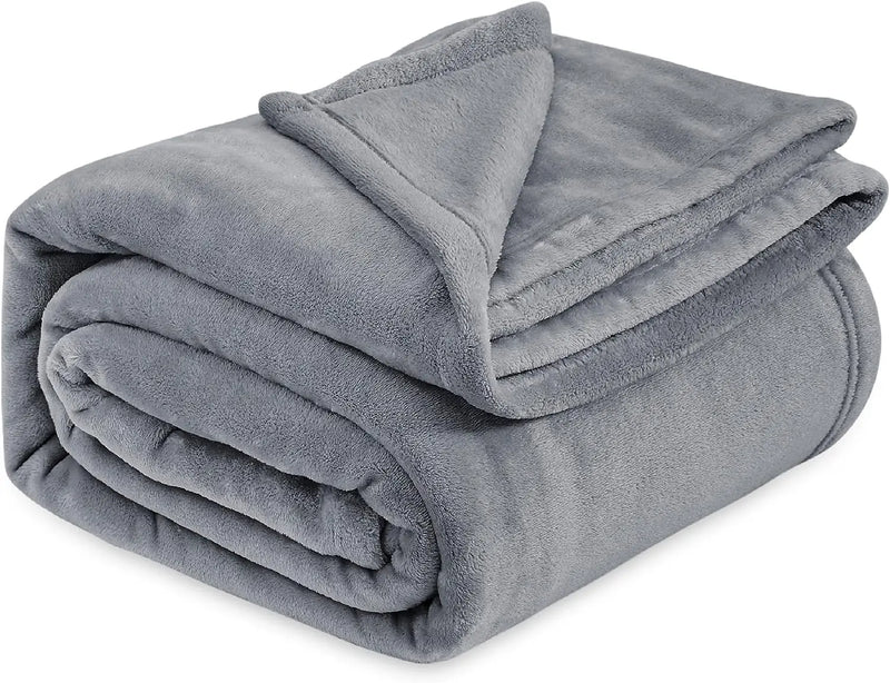 Black Microfiber Fleece Blanket