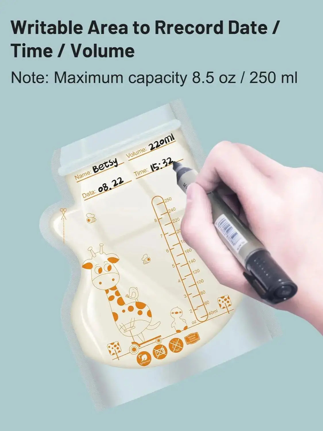 Self-Standing Breastmilk Storage Bags (30-Pack)