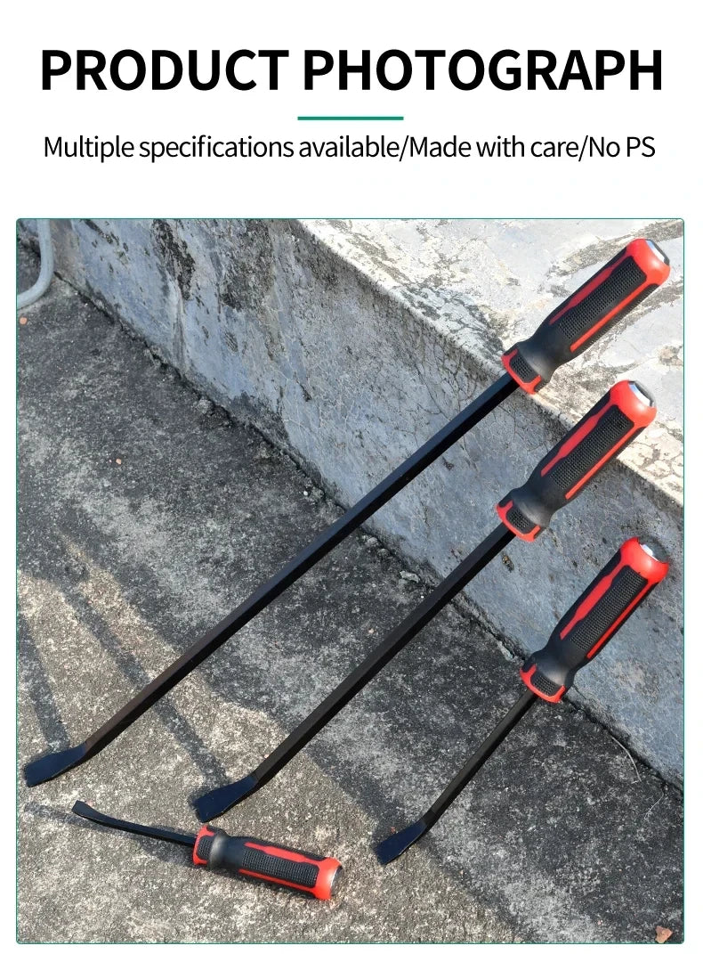 Heavy-Duty Pry Bar with Strike Cap and Nail Puller