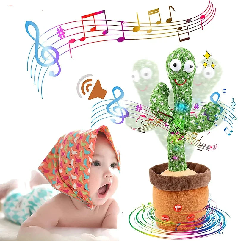Dancing Cactus Toy with Music and Repeat Talking