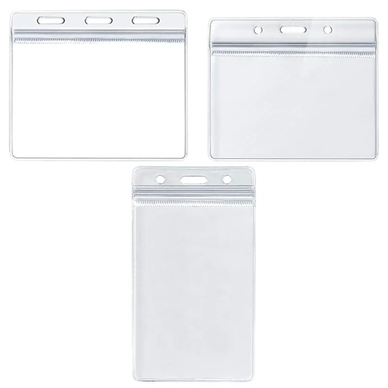 Clear Vinyl ID Badge Holder with Soft PVC Case