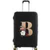 Elastic Luggage Cover with Gold Letter Design