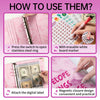Marble A5 Savings Challenge Binder with 100 Cash Envelopes