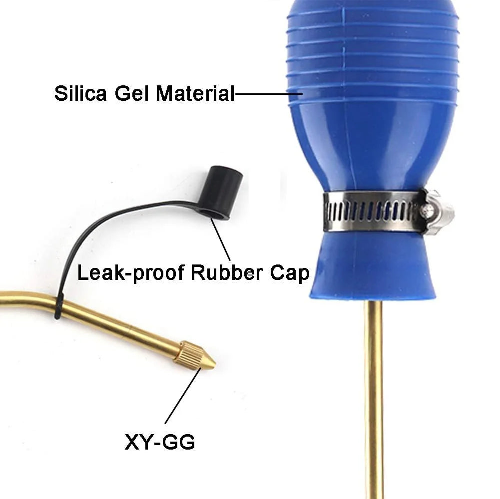 Blauer Handstaubsauger mit Silicagel- und XY-GG-Tip