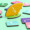 Wooden Magnetic Fraction Learning Book