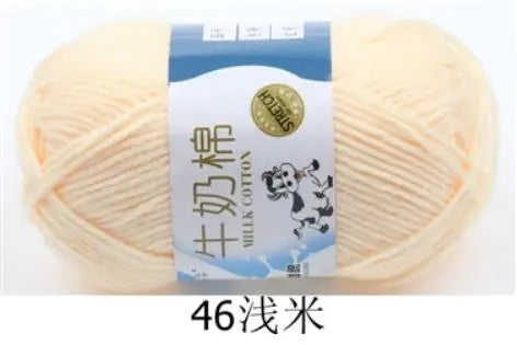 Milk Cotton Crochet Yarn – Soft, Durable Knitting Thread in 91 Colors
