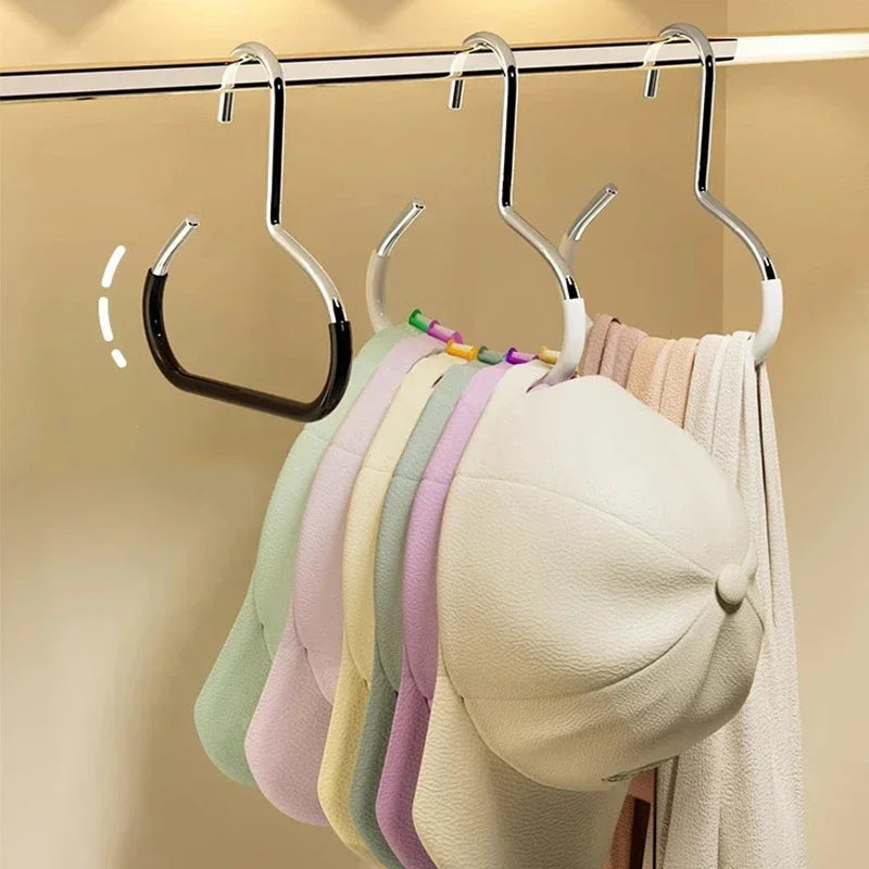 Circular Hat Organizer Hanger with Non-Slip Grip