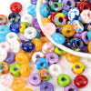 Mixed Rainbow Resin Spacer Beads for Jewelry Making