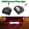 White LED License Plate Lights for Chevrolet Silverado, GMC Sierra, and More