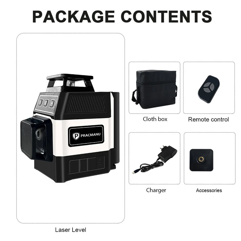 12-Line 3D Self-Leveling Laser Level