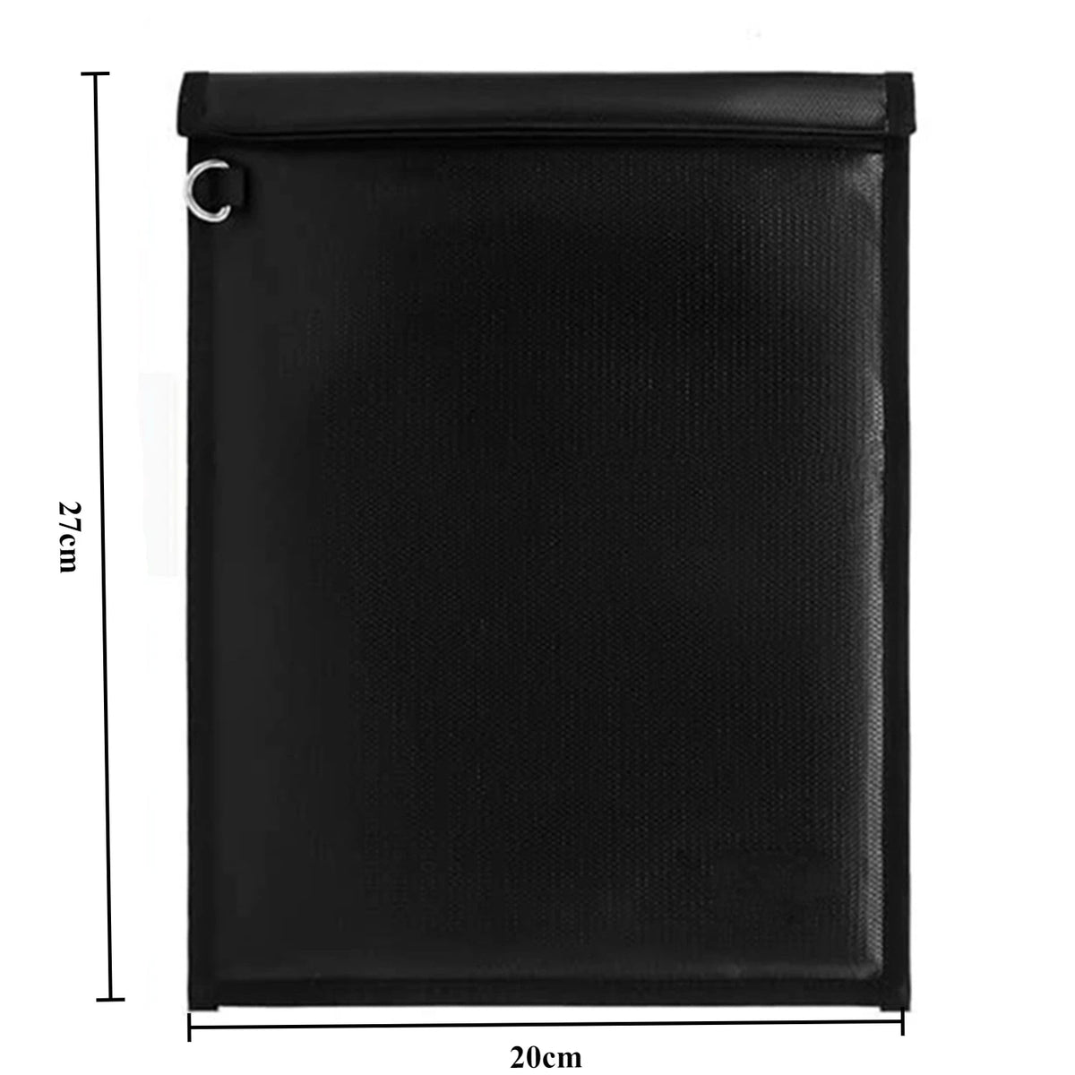 Black RFID blocking Faraday bag designed to protect car keys and phones