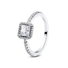 Sterling Silver Heart Ring with Cubic Zirconia