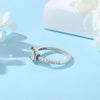 Sterling Silver Heart Ring with Cubic Zirconia